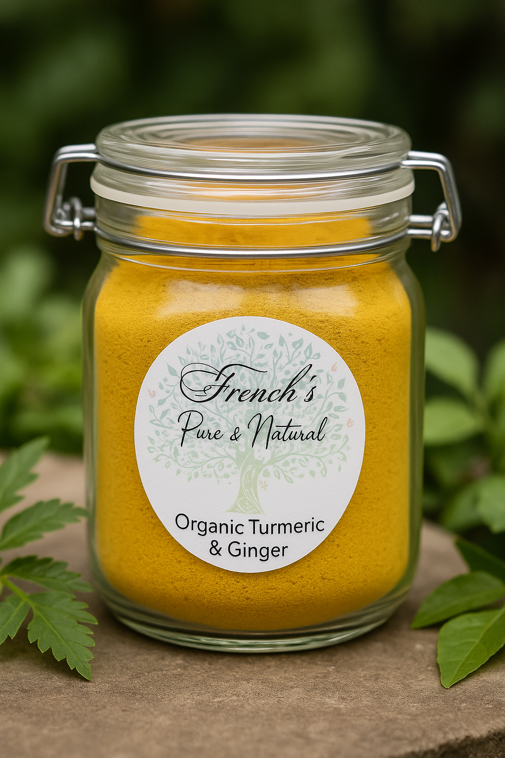 Turmeric and Ginger Powder Mixture with Glass Jar 8oz.